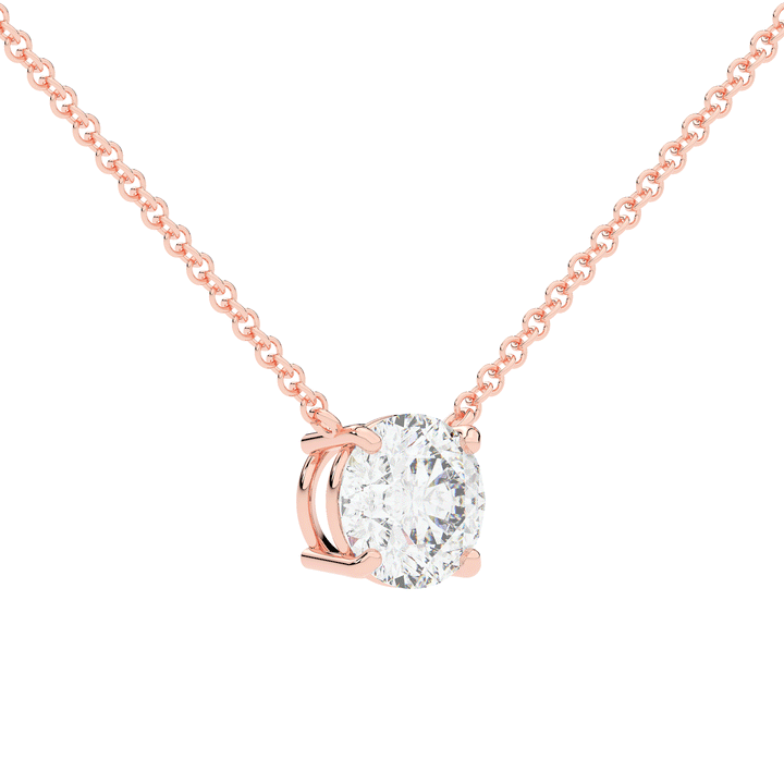 2.00CT ROUND CERTIFIED LAB DIAMOND SOLITAIRE PENDANT - Nazarelle
