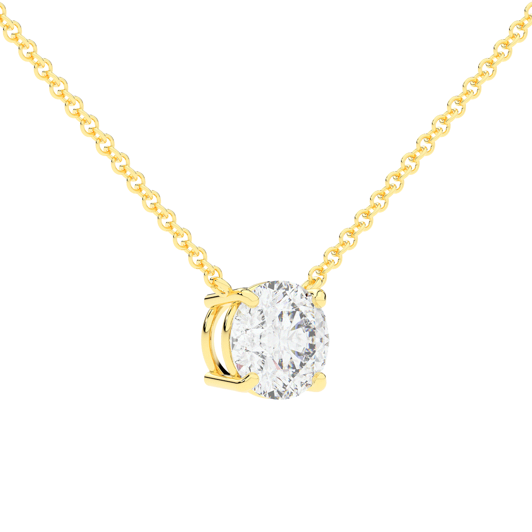 2.00CT ROUND CERTIFIED LAB DIAMOND SOLITAIRE PENDANT - Nazarelle