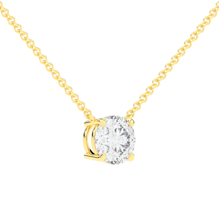 2.00CT ROUND CERTIFIED LAB DIAMOND SOLITAIRE PENDANT - Nazarelle