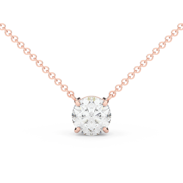 2.00CT ROUND CERTIFIED LAB DIAMOND SOLITAIRE PENDANT - Nazarelle