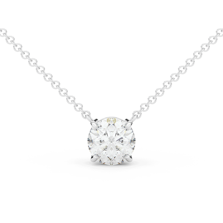 2.00CT ROUND CERTIFIED LAB DIAMOND SOLITAIRE PENDANT - Nazarelle