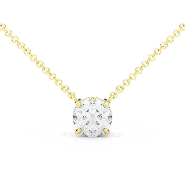 2.00CT ROUND CERTIFIED LAB DIAMOND SOLITAIRE PENDANT - Nazarelle