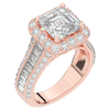 6.10CT.TW ASCHER LAB DIAMOND HALO ENGAGEMENT RING - Nazarelle