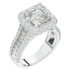 6.10CT.TW ASCHER LAB DIAMOND HALO ENGAGEMENT RING - Nazarelle
