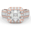 6.10CT.TW ASCHER LAB DIAMOND HALO ENGAGEMENT RING - Nazarelle