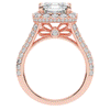 6.10CT.TW ASCHER LAB DIAMOND HALO ENGAGEMENT RING - Nazarelle