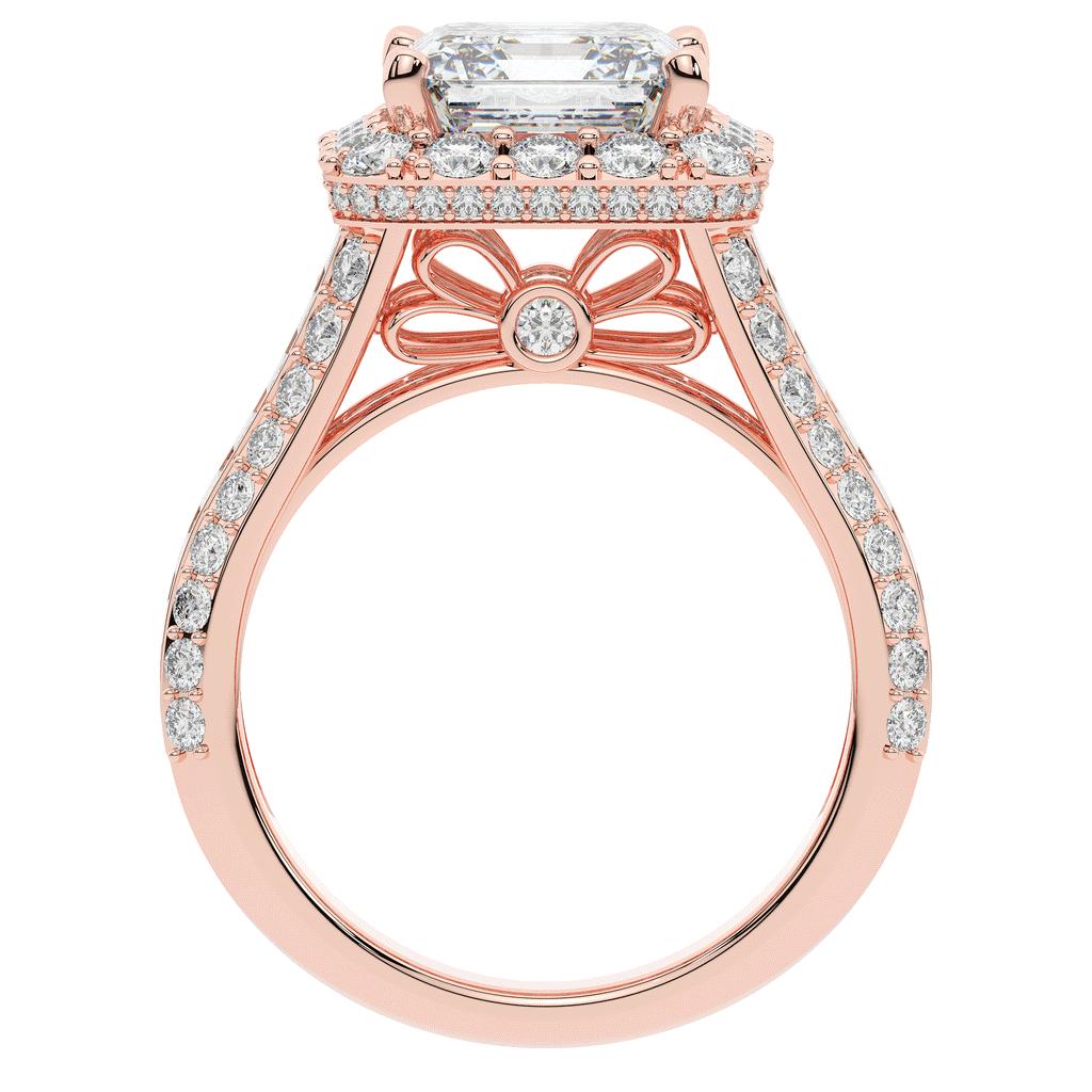 6.10CT.TW ASCHER LAB DIAMOND HALO ENGAGEMENT RING - Nazarelle