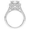 6.10CT.TW ASCHER LAB DIAMOND HALO ENGAGEMENT RING - Nazarelle