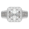 6.10CT.TW ASCHER LAB DIAMOND HALO ENGAGEMENT RING - Nazarelle