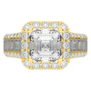6.10CT.TW ASCHER LAB DIAMOND HALO ENGAGEMENT RING - Nazarelle