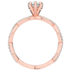 1.30CT.TW PEAR LAB DIAMOND TWIST BAND ENGAGEMENT RING - Nazarelle