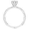 1.30CT.TW PEAR LAB DIAMOND TWIST BAND ENGAGEMENT RING - Nazarelle
