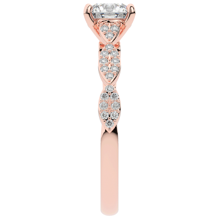1.20CT.TW ROUND LAB DIAMOND SOLITAIRE ENGAGEMENT RING - Nazarelle