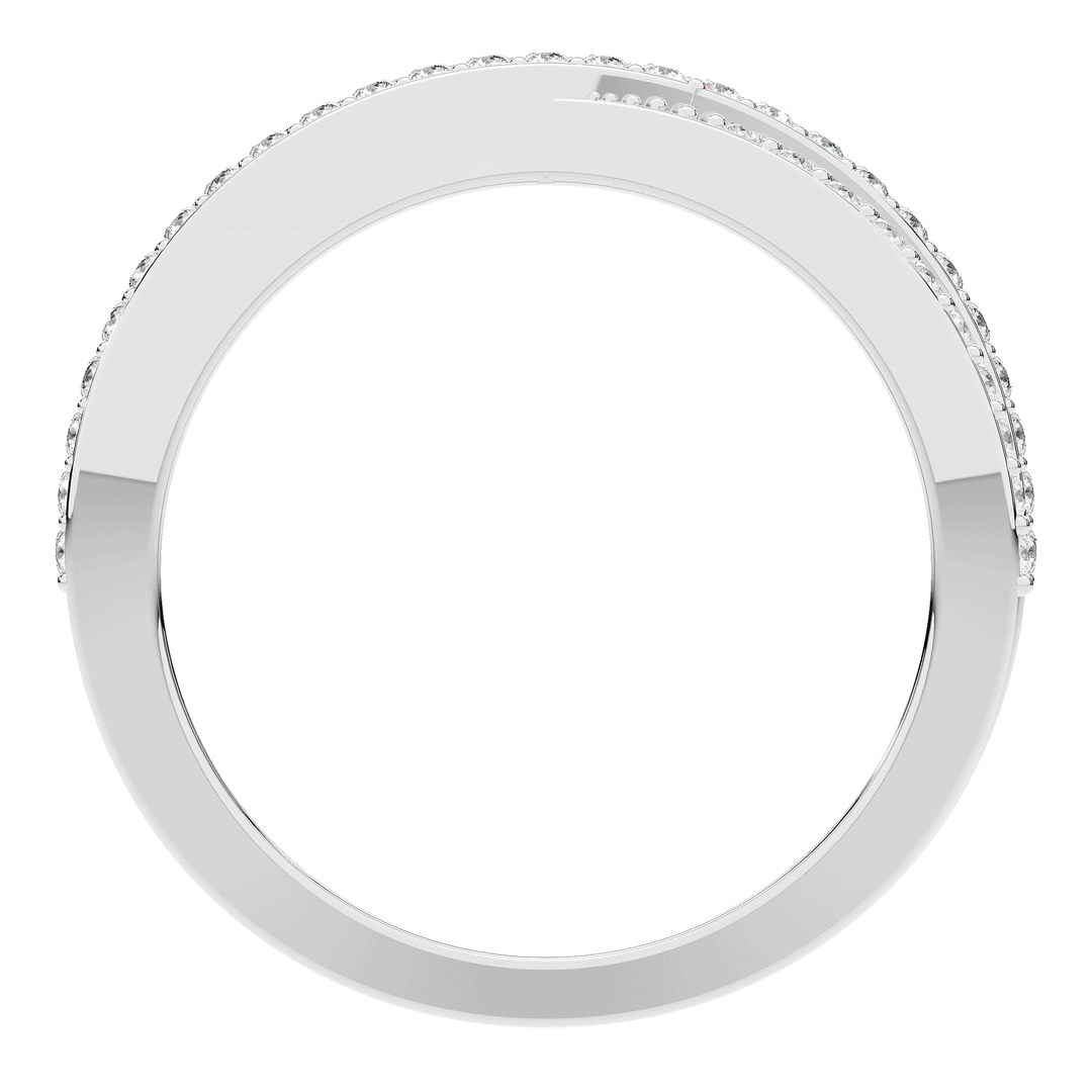 0.25CT.TW LAB DIAMOND TWIST WEDDING BAND* - Nazarelle