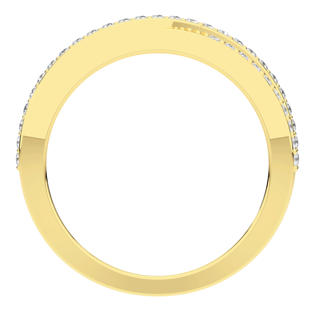 0.25CT.TW LAB DIAMOND TWIST WEDDING BAND* - Nazarelle