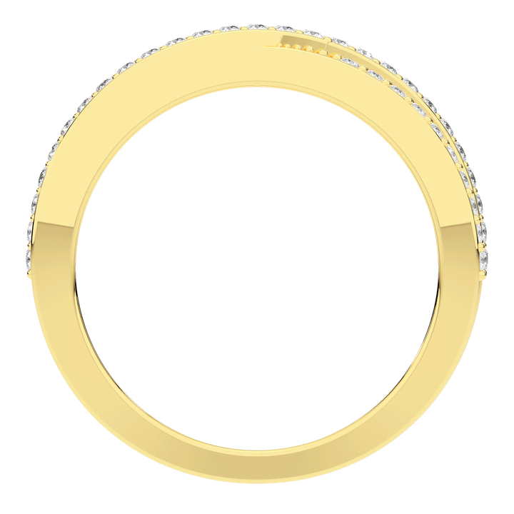 0.25CT.TW LAB DIAMOND TWIST WEDDING BAND* - Nazarelle