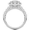 3.45CT.TW CUSHION LAB DIAMOND HALO ENGAGEMENT RING - Nazarelle