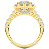 3.45CT.TW CUSHION LAB DIAMOND HALO ENGAGEMENT RING - Nazarelle