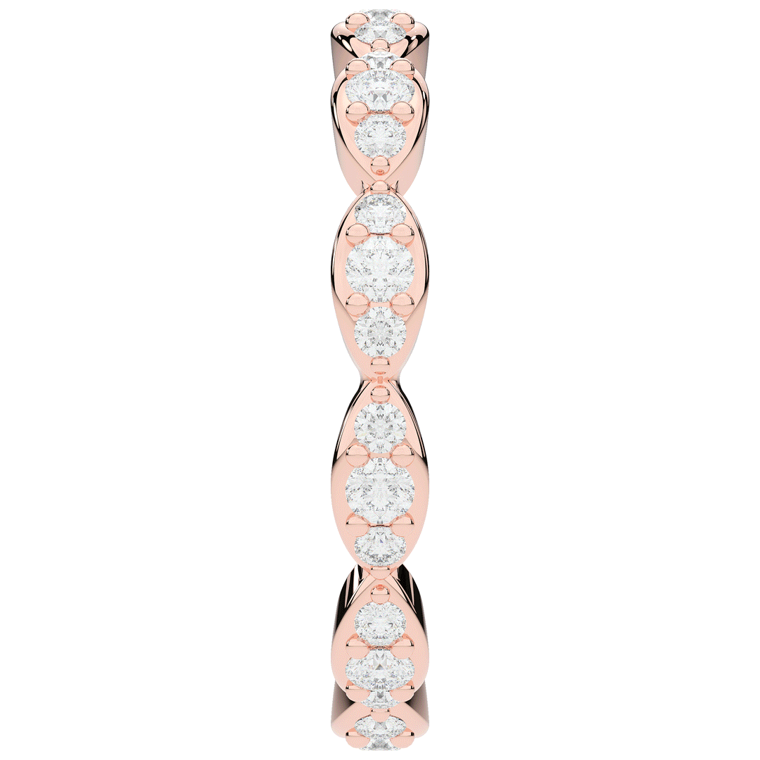 0.50CT.TW ROUND LAB DIAMOND ETERNITY BAND - Nazarelle