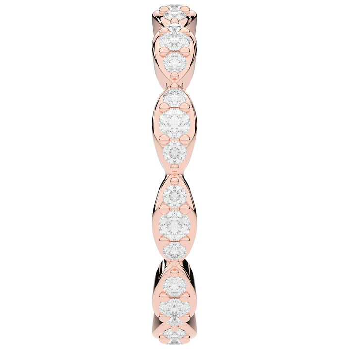 0.50CT.TW ROUND LAB DIAMOND ETERNITY BAND - Nazarelle