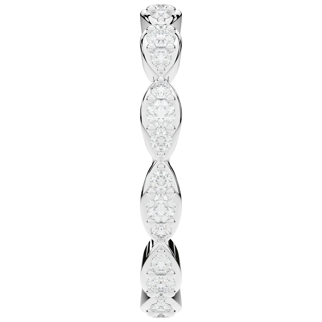 0.50CT.TW ROUND LAB DIAMOND ETERNITY BAND - Nazarelle