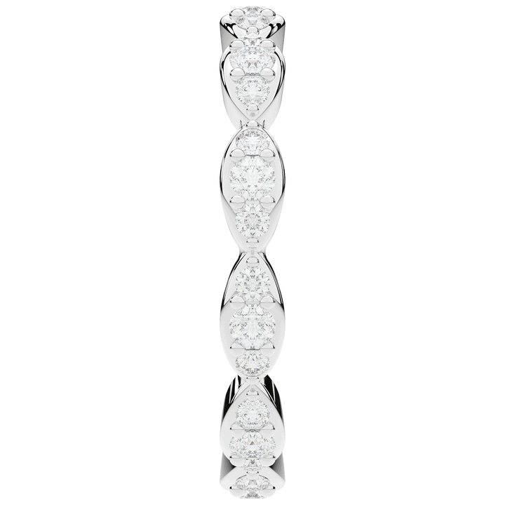 0.50CT.TW ROUND LAB DIAMOND ETERNITY BAND - Nazarelle