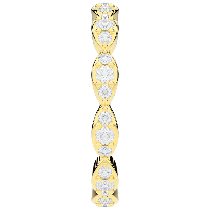 0.50CT.TW ROUND LAB DIAMOND ETERNITY BAND - Nazarelle