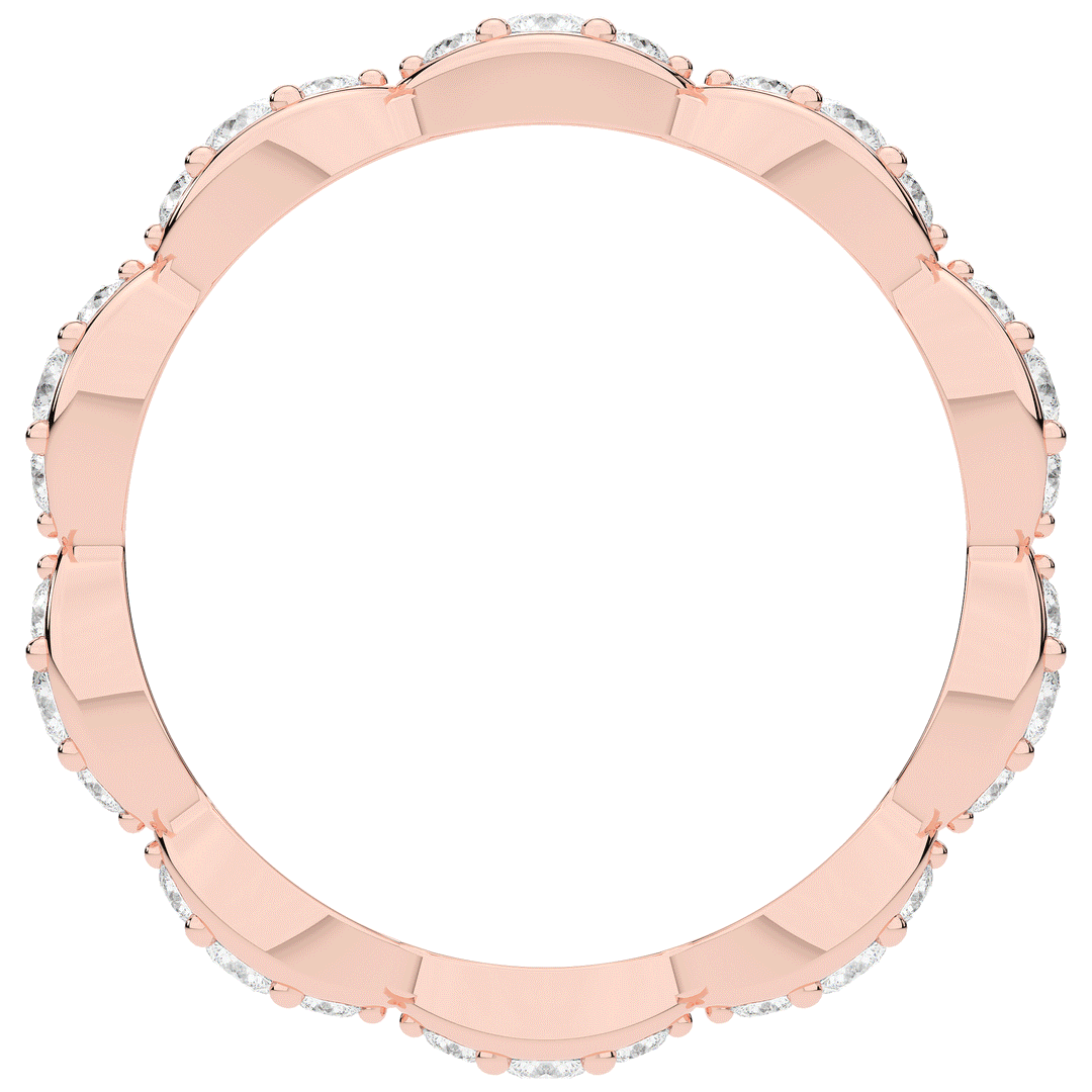 0.50CT.TW ROUND LAB DIAMOND ETERNITY BAND - Nazarelle