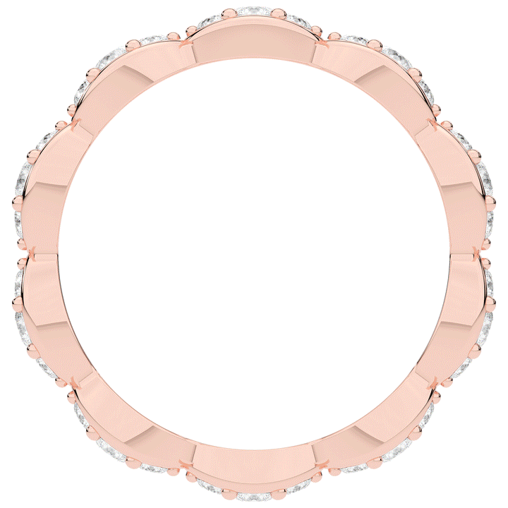 0.50CT.TW ROUND LAB DIAMOND ETERNITY BAND - Nazarelle