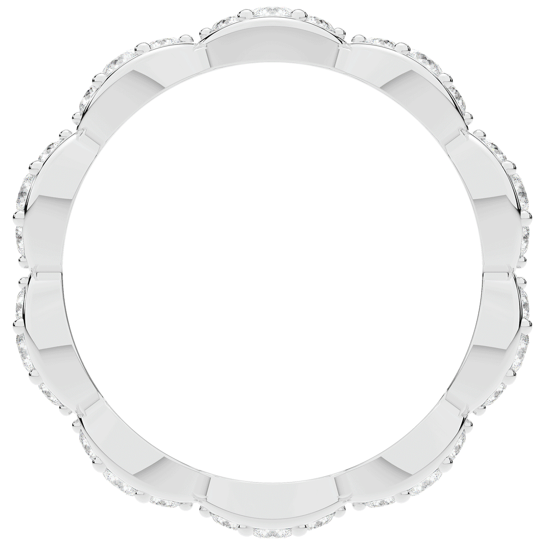 0.50CT.TW ROUND LAB DIAMOND ETERNITY BAND - Nazarelle