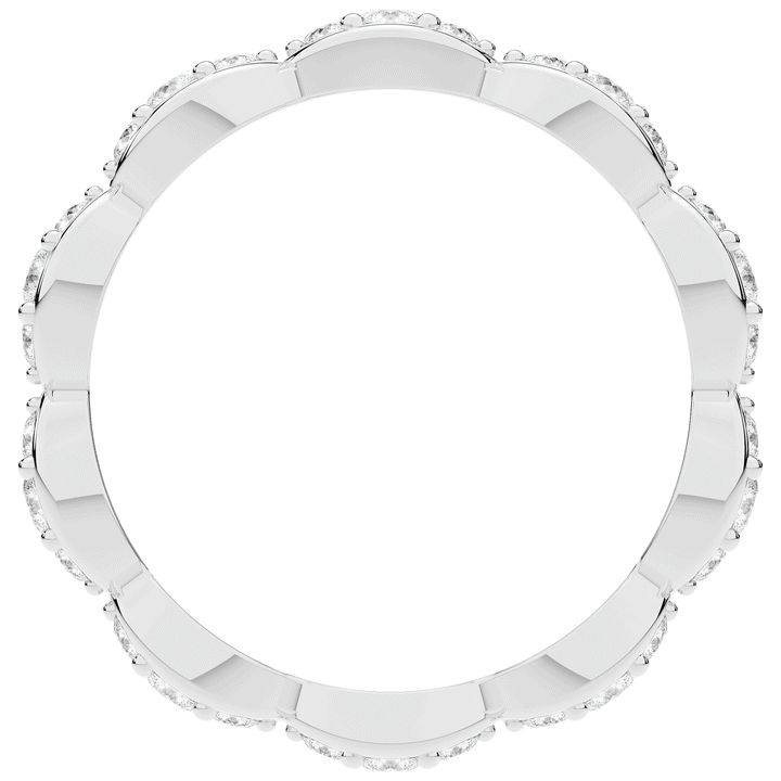 0.50CT.TW ROUND LAB DIAMOND ETERNITY BAND - Nazarelle