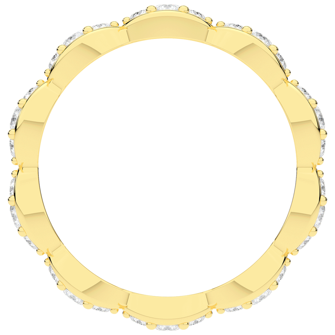 0.50CT.TW ROUND LAB DIAMOND ETERNITY BAND - Nazarelle