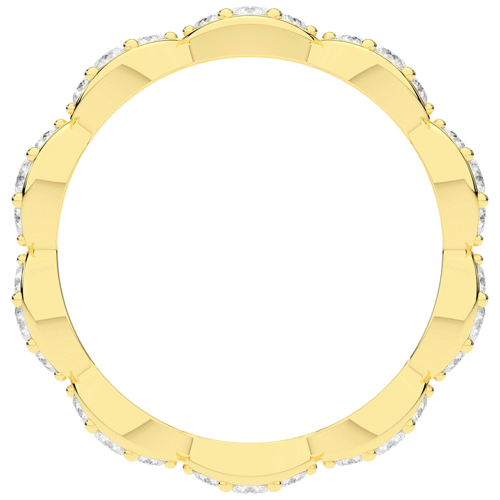 0.50CT.TW ROUND LAB DIAMOND ETERNITY BAND - Nazarelle