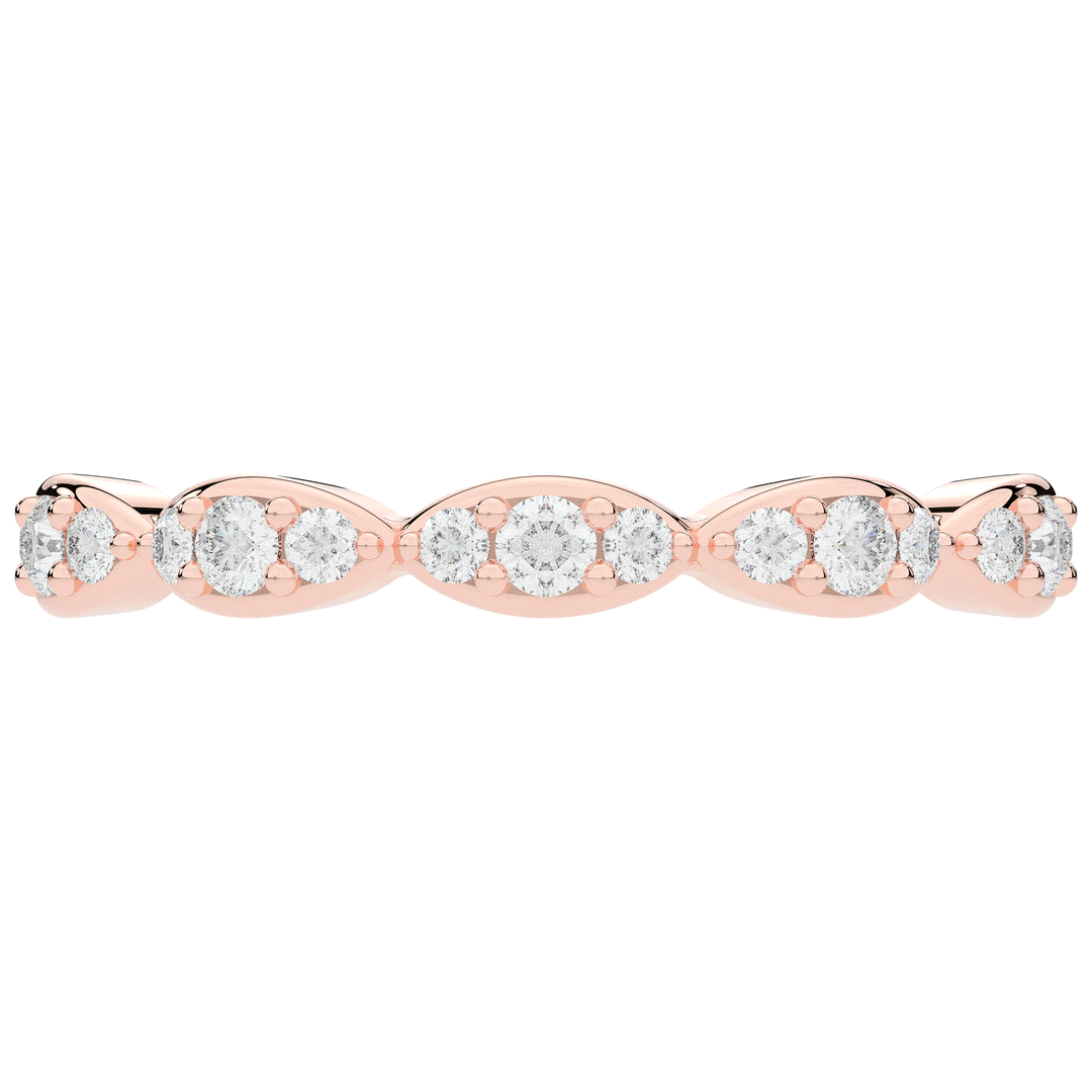 0.50CT.TW ROUND LAB DIAMOND ETERNITY BAND - Nazarelle