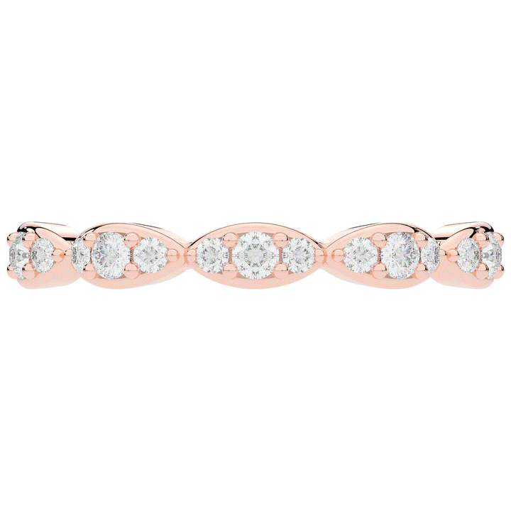 0.50CT.TW ROUND LAB DIAMOND ETERNITY BAND - Nazarelle