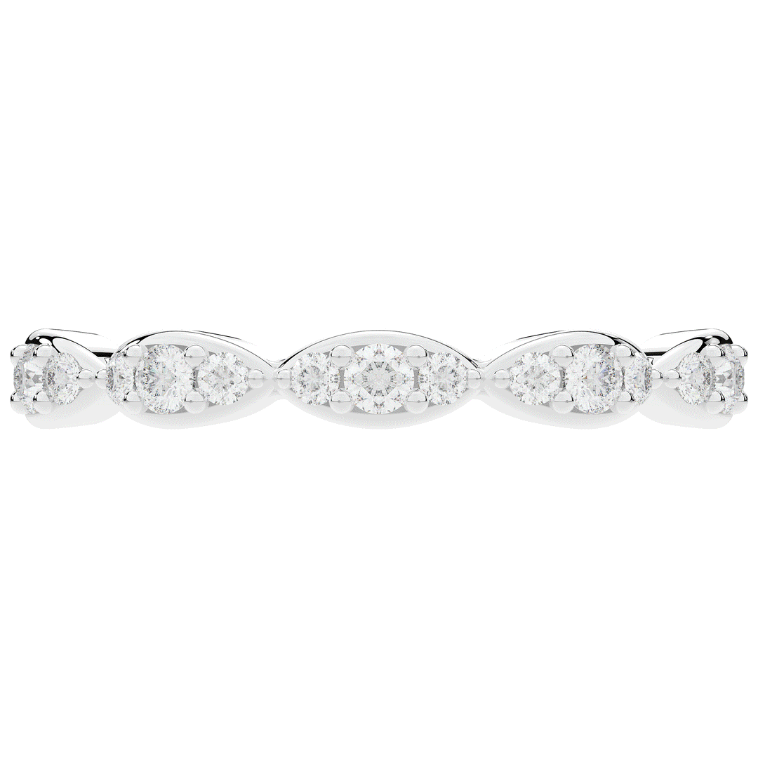 0.50CT.TW ROUND LAB DIAMOND ETERNITY BAND - Nazarelle