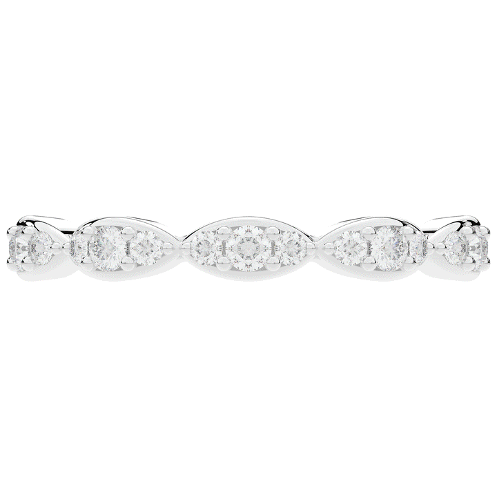 0.50CT.TW ROUND LAB DIAMOND ETERNITY BAND - Nazarelle