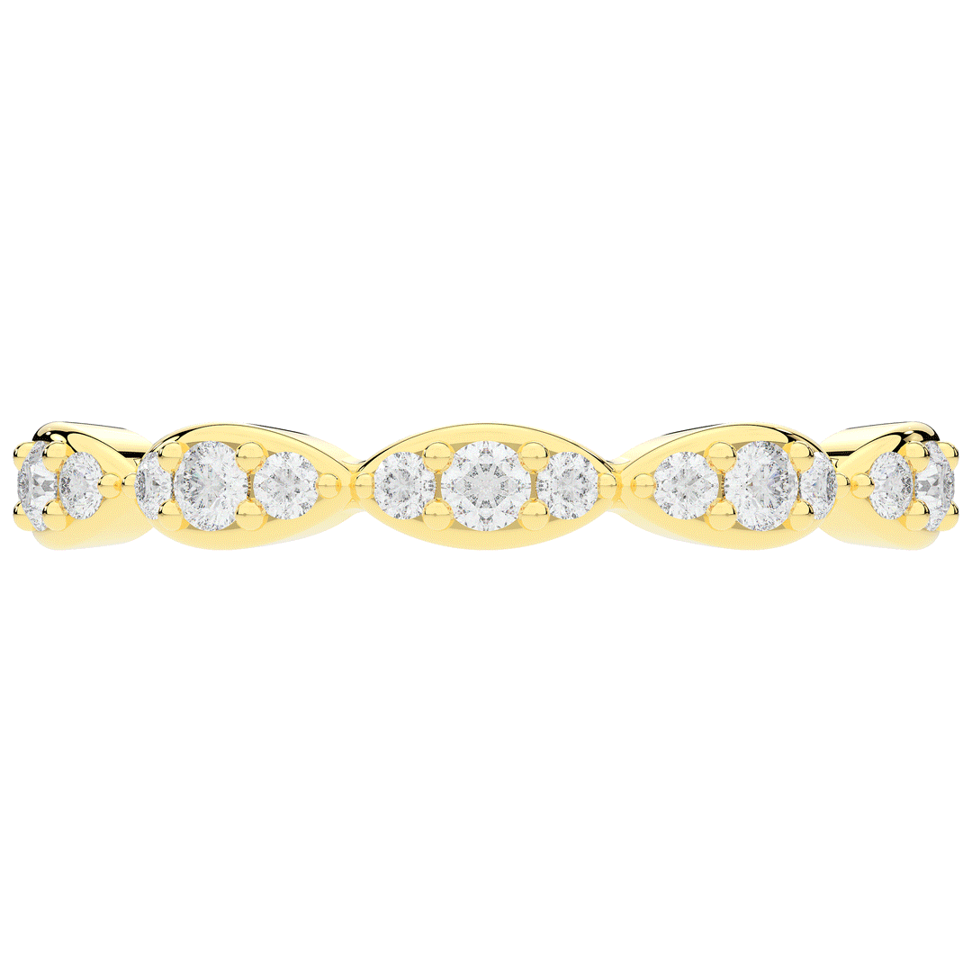 0.50CT.TW ROUND LAB DIAMOND ETERNITY BAND - Nazarelle