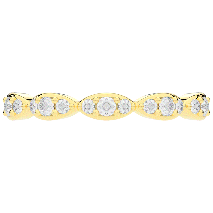 0.50CT.TW ROUND LAB DIAMOND ETERNITY BAND - Nazarelle