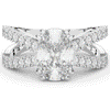 3.75CT.TW CUSHION LAB DIAMOND SPLIT BAND ENGAGEMENT RING - Nazarelle