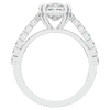 3.75CT.TW CUSHION LAB DIAMOND SPLIT BAND ENGAGEMENT RING - Nazarelle