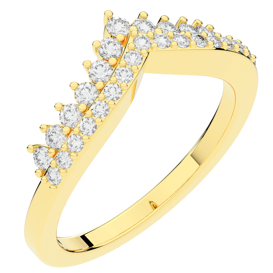 0.45CT.TW ROUND LAB DIAMOND CURVED WEDDING BAND - Nazarelle