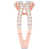 3.75CT.TW OVAL LAB DIAMOND SPLIT BAND ENGAGEMENT RING - Nazarelle