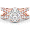 3.75CT.TW OVAL LAB DIAMOND SPLIT BAND ENGAGEMENT RING - Nazarelle