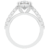 3.75CT.TW OVAL LAB DIAMOND SPLIT BAND ENGAGEMENT RING - Nazarelle