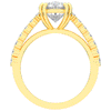 3.75CT.TW OVAL LAB DIAMOND SPLIT BAND ENGAGEMENT RING - Nazarelle