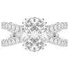 3.75CT.TW OVAL LAB DIAMOND SPLIT BAND ENGAGEMENT RING - Nazarelle
