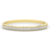 6.50CT.TW EMERALD CUT LAB DIAMOND BANGLE - Nazarelle