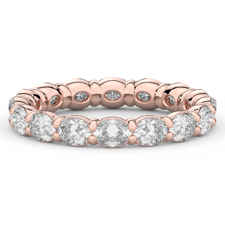 2.00CT.TW OVAL LAB DIAMOND ETERNITY WEDDING BAND* - Nazarelle