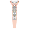 3.75CT.TW EMERALD CUT LAB DIAMOND SOLITAIRE ENGAGEMENT RING - Nazarelle